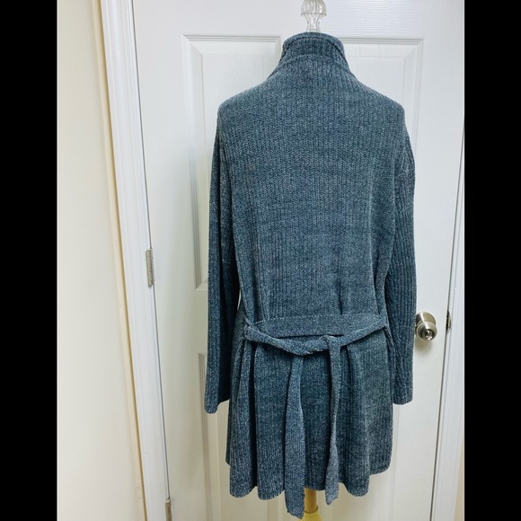 designers studio originals women soft long cardigan button gray size S - Picture 5 of 5